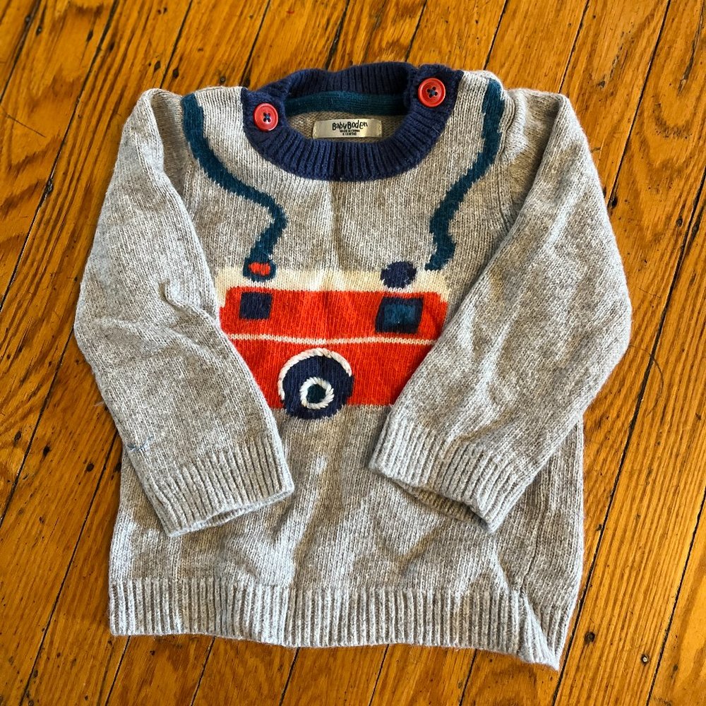 Baby Boden washable cashmere blend sweater 6-12 months